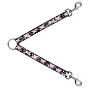 Buckle-Down DLS-W30851 - Correa divisoria para Tijeras y Cruces con Platos, Color Negro y Blanco, 2,54 cm x 76,2 cm