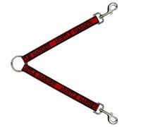 Buckle-Down DLS-W30896 Hustle Harder/Stripes Weathered Rojo / Negro Correa Divisor, 1" de Ancho - 30" de Longitud