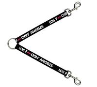 Buckle-Down DLS-W31269 Los F*CKIN' Angeles Mustache Negro/Blanco/Rosa Correa Divisor, 1" de Ancho - 30" de Longitud