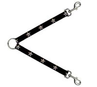 Buckle-Down DLS-W31405 - Correa divisoria de Estrella náutica, Color Negro, Blanco y Multicolor, 2,5 x 76,2 cm