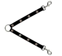 Buckle-Down DLS-W31406 - Correa divisoria de Estrella náutica, Color Negro/Blanco/arcoíris, 2,5 x 76,2 cm