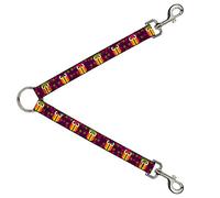 Buckle-Down DLS-W31518 - Divisor de Correa, diseño de búhos a Rayas, Color Morado, 2,54 x 76,2 cm