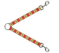 Buckle-Down DLS-W31698 - Bloques de Correa, Color Rojo, Amarillo y Azul, 2,54 x 76,2 cm