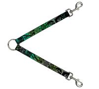 Buckle-Down DLS-W31808 Divisor de Correa Retro Monster Aqua/Negro, 1" W-30 L