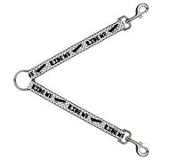 Buckle-Down DLS-W31817 - Tabla de Skate (tamaño pequeño, 2,54 x 76,2 cm), Color Blanco y Negro