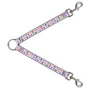 Buckle-Down DLS-W31901 - Correa divisoria para Skull y Fleur-de-lis, Color Blanco y Multicolor, 2,54 x 76,2 cm