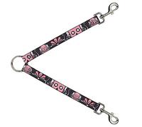 Buckle-Down DLS-W31989 - Cráneo de azúcar para Correa, Color Gris/Rosa, 2,54 x 76,2 cm