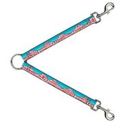 Buckle-Down DLS-W32336 - Divisor de Correa para montaña (Turquesa/Blanco/Rojo, 2,54 x 76,2 cm)