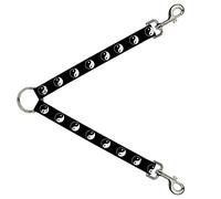Buckle-Down DLS-W32513 - Símbolo de Yin Yang, Color Negro y Blanco, 2,5 x 76,2 cm
