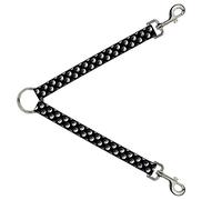 Buckle-Down DLS-W32516 Yin Yang - Correa divisora (Monograma, 2,5 x 76,2 cm), Color Negro y Blanco