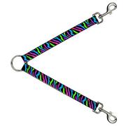 Buckle-Down DLS-W32628 - Correa divisoria de Cebra, Color Negro, Azul, Verde, Rosa y Morado, 2,54 x 76,2 cm