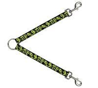 Buckle-Down DLS-W32631 Zombie Expressions - Correa divisoria para Bicicleta, Color Negro, Verde y Rojo, 2,54 x 76,2 cm