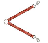 Buckle-Down DLS-W32814 - Bandana y bufanda (2,54 cm de ancho, 76,2 cm de longitud), color rojo y dorado
