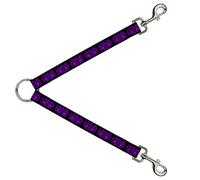 Buckle-Down DLS-W32840 BD - Calaveras con alas, Color Negro y Morado