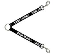 Buckle-Down DLS-W32925 CA$H Money - Correa divisora (2,54 cm de Ancho, 76,2 cm de Longitud), Color Negro y Blanco