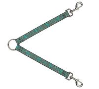 Buckle-Down DLS-W32977 - Correa de Piel de Leopardo, Color Turquesa y Rosa, 2,54 x 76,2 cm