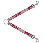 Buckle-Down DLS-W33015 - Broca para salpicadero, Color Blanco y Rojo, 2,5 x 76,2 cm