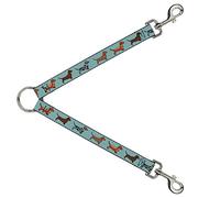 Buckle-Down DLS-W33040 Splitter-Dachshund 4 Perros/Patas Aquas, 1" W-30 L