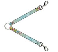 Buckle-Down DLS-W33202 Flip Flops7 Life'S A BEACH Tan/Aqua/White Correa divisor, 1" de ancho - 30" de longitud