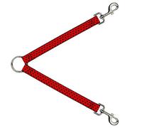 Buckle-Down DLS-W33900 - Divisor de Correa (Monograma, 2,5 x 76,2 cm), Color Negro y Rojo