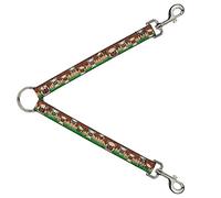 Buckle-Down DLS-W34290 - Puppi/Huellas de Patas, Color marrón/Verde, 2,54 cm x 76,2 cm