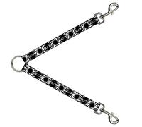 Buckle-Down DLS-W34293 - Rueda divisora para Correa (2,5 x 76 cm), Color Negro y Blanco