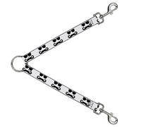 Buckle-Down DLS-W34508 - Gafas de Buceo y Bigote (2,54 x 76,2 cm), Color Blanco y Negro