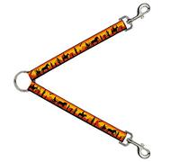 Buckle-Down DLS-W35552 - Correa divisoria de Silueta de chovota/Paisaje Occidental, Color Rojo y Negro, 2,54 x 76,2 cm