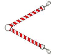 Buckle-Down DLS-W35567 Candy Cane2 - Correa divisora de Rayas, Color Blanco y Rojo, 2,54 cm de Ancho - 76,2 cm de Longitud
