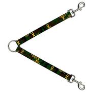 Buckle-Down DLS-W37128 - Cinta divisora de Correa para Camuflaje, Color Verde y Amarillo
