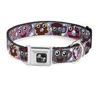 Buckle-Down Donuts & Café Cartoon Collar de Perro Hueso, tamaño mediano/11 - 17 "