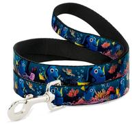 Buckle-Down Dory Poses & ~ Friends Under The Sea Pet Leash, 6" x 1/2"