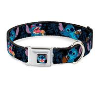 Buckle Down dydq Punto de Sonriente Cerca a Todo Color Collar de Perro