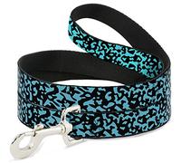 Buckle-Down Eighties 1 Blue/Black Pet Leash, 4" x 1.5"