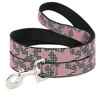 Buckle-Down Eighties Stars2 - Correa para Mascota, Color Negro/Blanco/Rojo, 10,16 cm x 1,27 cm
