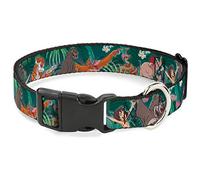 Buckle Down el Libro de la Selva carácter 8 Grupo Verdes plástico Clip Collar