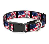 Buckle-Down Empire State Building NYC Martingale Collar para Perro, 3,8 cm de Ancho, Cuello pequeño de 33 a 46 cm