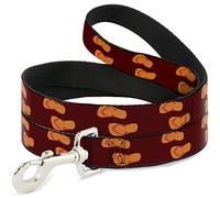Buckle-Down Flip Flops Borgo/Naranja Pet Leash, 4" x 1/2"