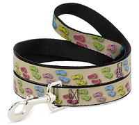 Buckle-Down Flip Flops3 Arena Multicolor Pet Leash, 6" x 1.5"