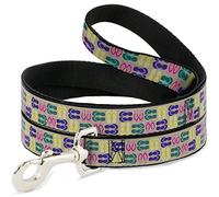 Buckle-Down Flip Flops4 Arena Multicolor Pet Leash, 4" x 1"