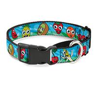 Buckle-Down Fruit Cartoon2 Martingale Collar para Perro, 2,5 cm de Ancho, Cuello Mediano, 27,94 cm