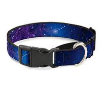 Buckle-Down Galaxy Blues/Purples Martingale Collar para Perro, 2,5 cm de Ancho, Cuello Grande de 38 a 66 cm