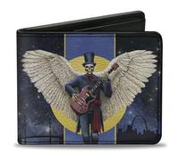 Buckle-Down Grateful Dead - Cartera plegable con billetera estándar y ranuras para tarjetas, Daves Picks V6 San Francisco St Louis Cover Art, cuero vegano, Azul, 4.0" x 3.5", Casual