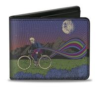 Buckle-Down Grateful Dead - Cartera plegable con ranuras estándar para billetera y tarjetas, Daves Picks V20 University Colorado Cover Art, cuero vegano, multicolor, 4 x 3.5 pulgadas, casual