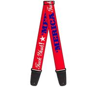 Buckle-Down GS-W30021 "MERICA FUCK YEAH!/Star Red/Blue/White" Correa para guitarra