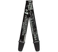 Buckle-Down GS-W30168 - Correa para guitarra "Americana One Hundred Dollar Bill Elements", color negro y gris