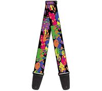 BUCKLE-DOWN gs-w30207 Bright Colorful Rainbow Globs de salpicaduras de pintura correa para guitarra
