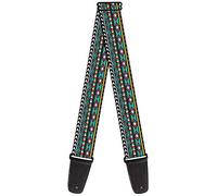 Buckle-Down GS-W30759 "Geometric5 Gray/Teal/White/Pink/Yellow" Correa para guitarra