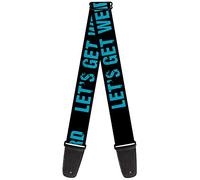 Buckle-Down GS-W31257 "LET'S GET WEIRD Weathered Black/Bright Blue" - Correa para guitarra