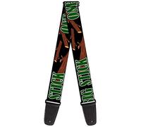 BUCKLE-DOWN gs-w31554 "uno de nosotros le gusta grandes unidades/unidades) negro/marrón/verde" correa para guitarra